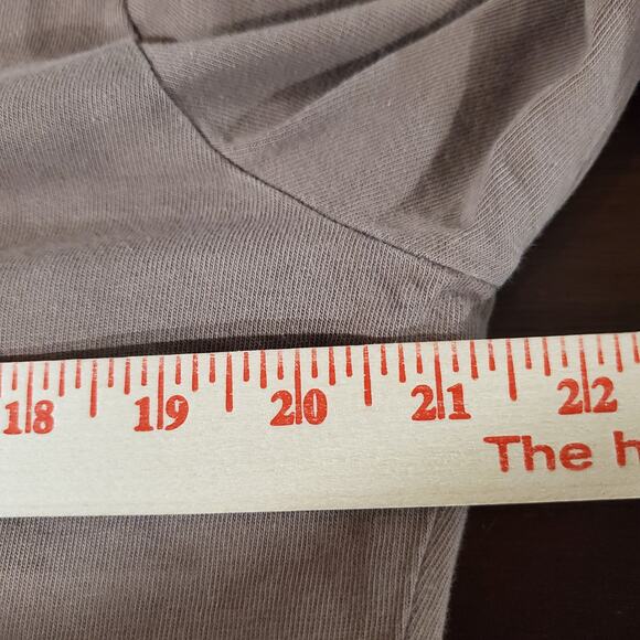 Fresh Produce Womens V-Neck Button 3/4 Sleeve Cardigan Size L Tan Cotton Neutral - Picture 9 of 10